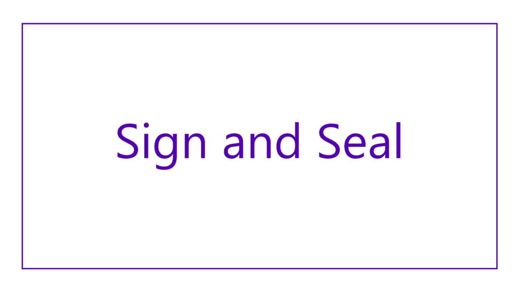 sign-and-seal